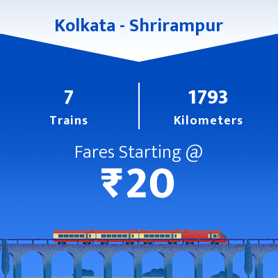 Kolkata To Shrirampur Trains